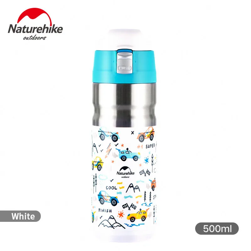 White Naturehike изоляционная чашка 316 нержавеющая сталь 500 мл портативный 24 часа сохранения тепла/холода путешествия открытый колпачок отскока - Цвет: White