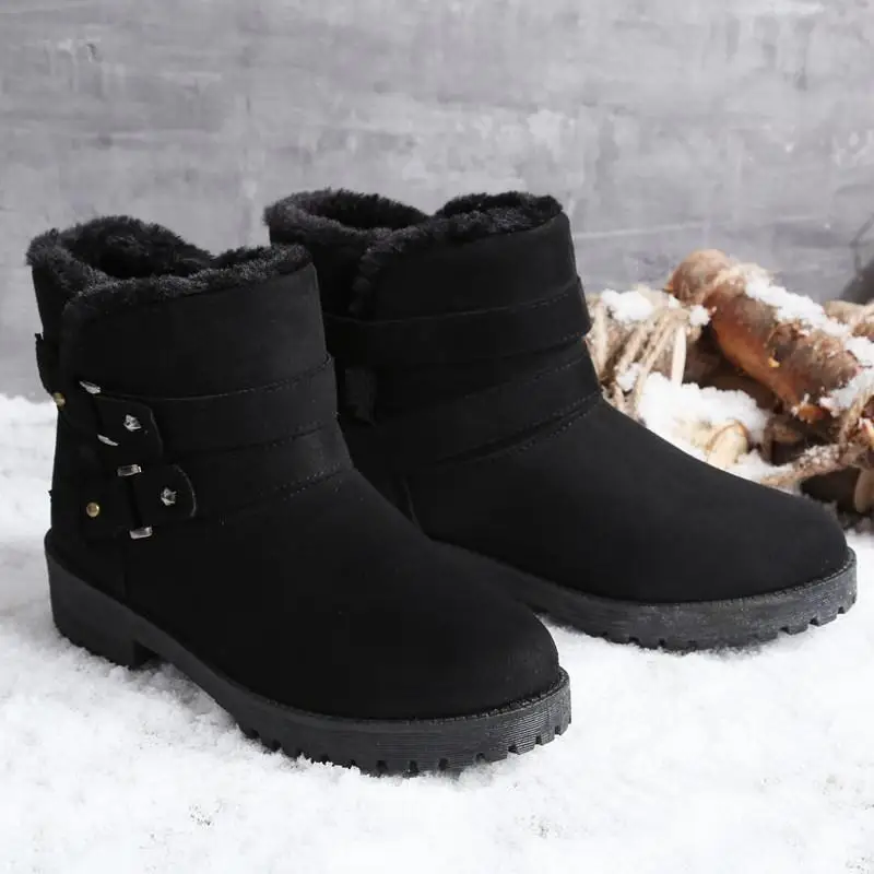 New Women's Comfortable Boots Women's High Quality Woman Female Comfortable Fashion Women's Shoes Round Toe Boots