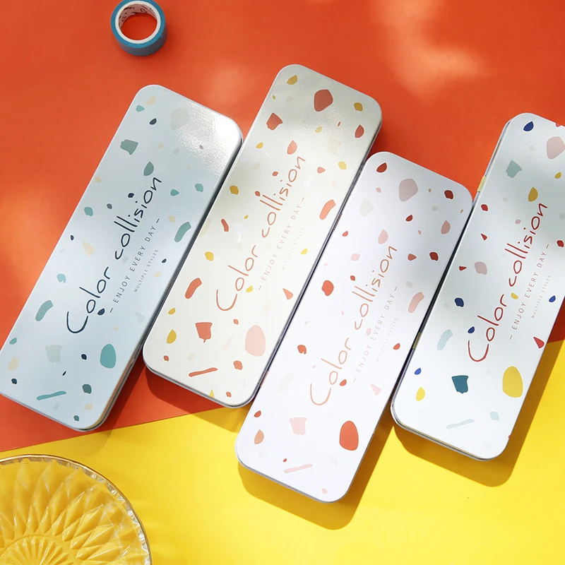 

Cute Fruit Cartoon Iron Tinplate Double Layer Pencil Case Tin Pencil Box for Girls Learning Stationery Storage Box Student Gifts