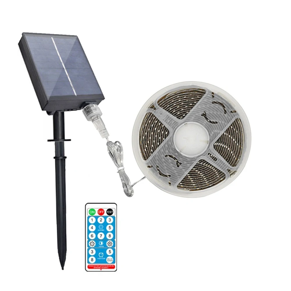 

Outdoor Solar Light with 5m Light String Strip Waterproof Ground Inserted Lawn Lamp Christmas Tree Decor Lamp Garden Lighting