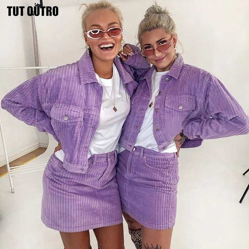 Уличная одежда; сезон осень-зима; повседневные вельветовые однобортные топы с длинными рукавами и отложным воротником; Верхняя одежда; модные короткие куртки
