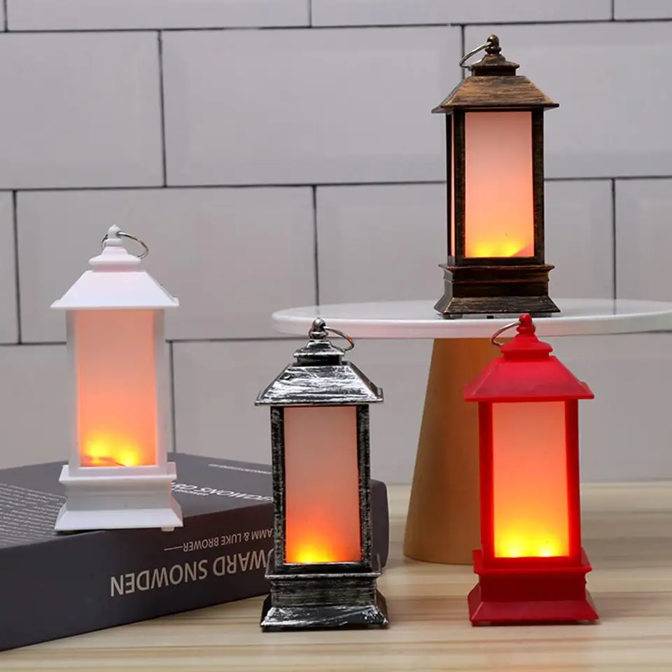 Lanterna Di Halloween A Forma Di Zucca: Con Candela LED, Per Esterni, Batterie Incluse, 16 Cm - 2