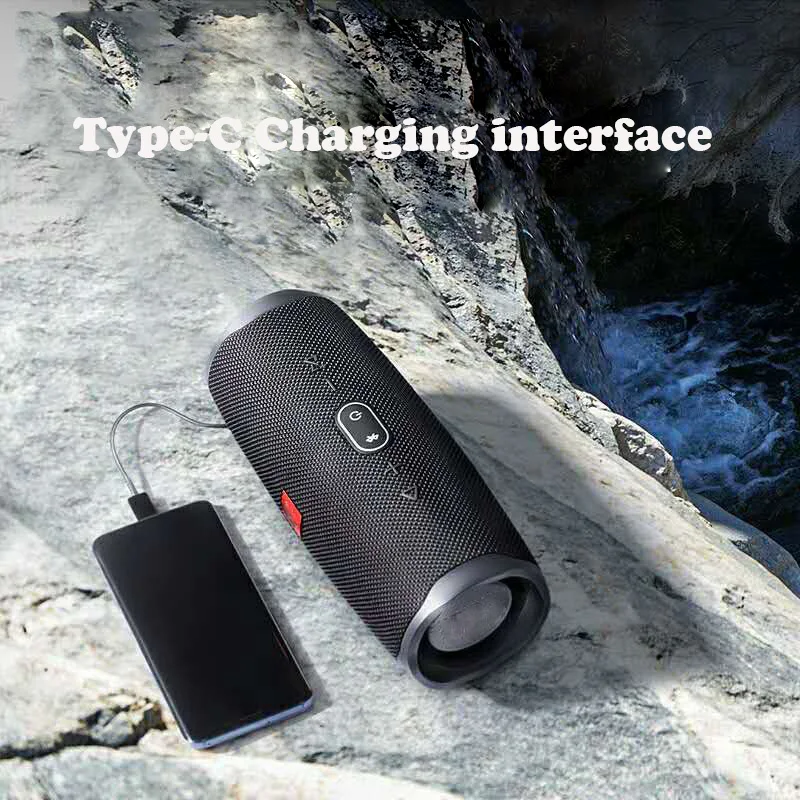 20W IPX7 waterproof bluetooth speaker Charge4 bass dual diaphragm stereo subwoofer portable With mobile power USB TF FM soundbox