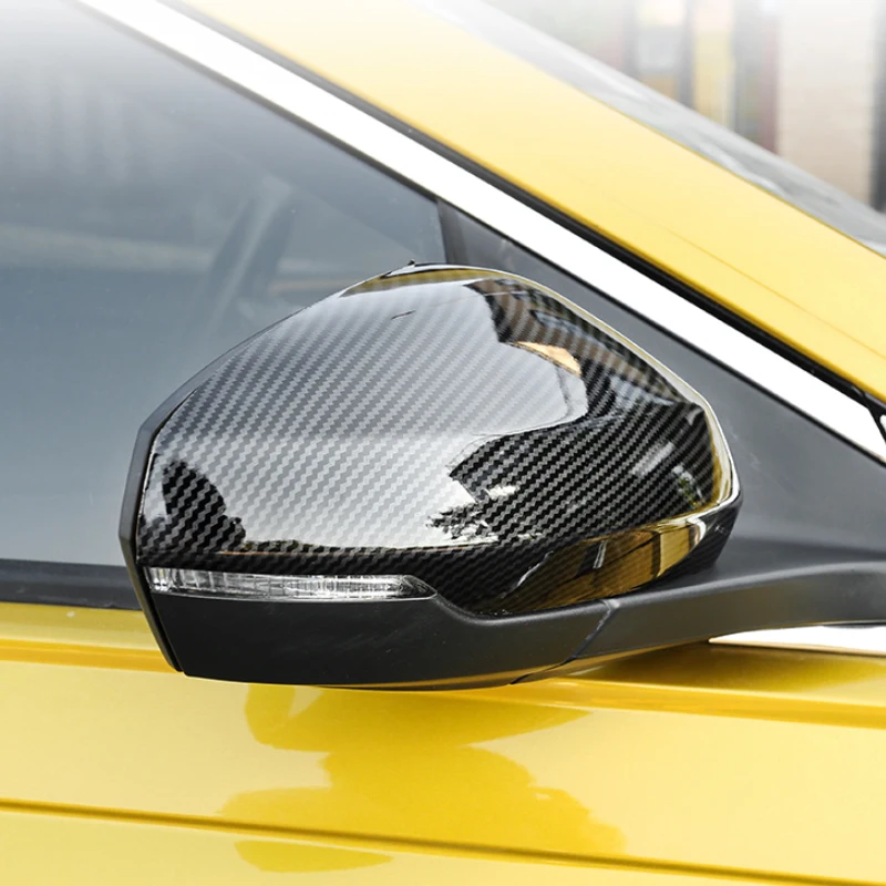 Автомобильный Стайлинг Зеркало заднего вида с блестками для Volkswagen Polo Virtus MK6 AW-Н. В. Накладка на зеркало заднего вида автомобиля ABS Внешняя рамка