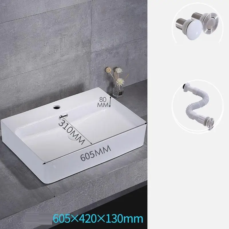 Version R Lavatorio Waschbecken Туалет Mano Bacia Lavagem ванная комната черный Salle De Bain Lavabo раковина Pia Banheiro умывальник - Цвет: Version R