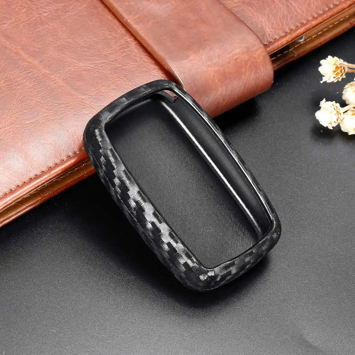 Силиконовый чехол из углеродного волокна для ключей Land Rover Range Defender Discovery Lr4 пульта