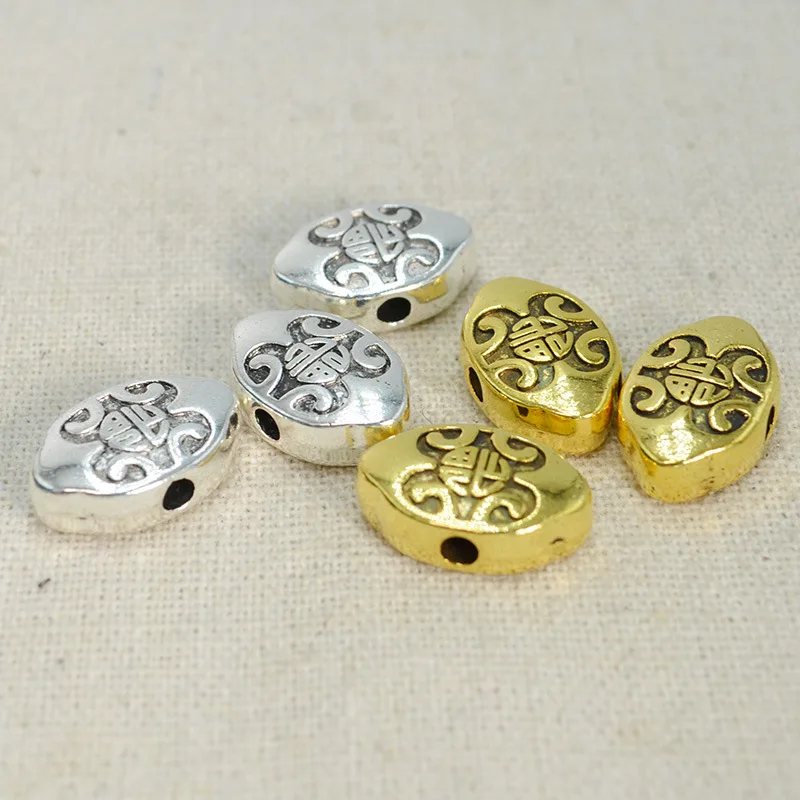 

50 шт., бусины для бижутерии, 17x11x5,5 мм, с отверстием 2,5 мм