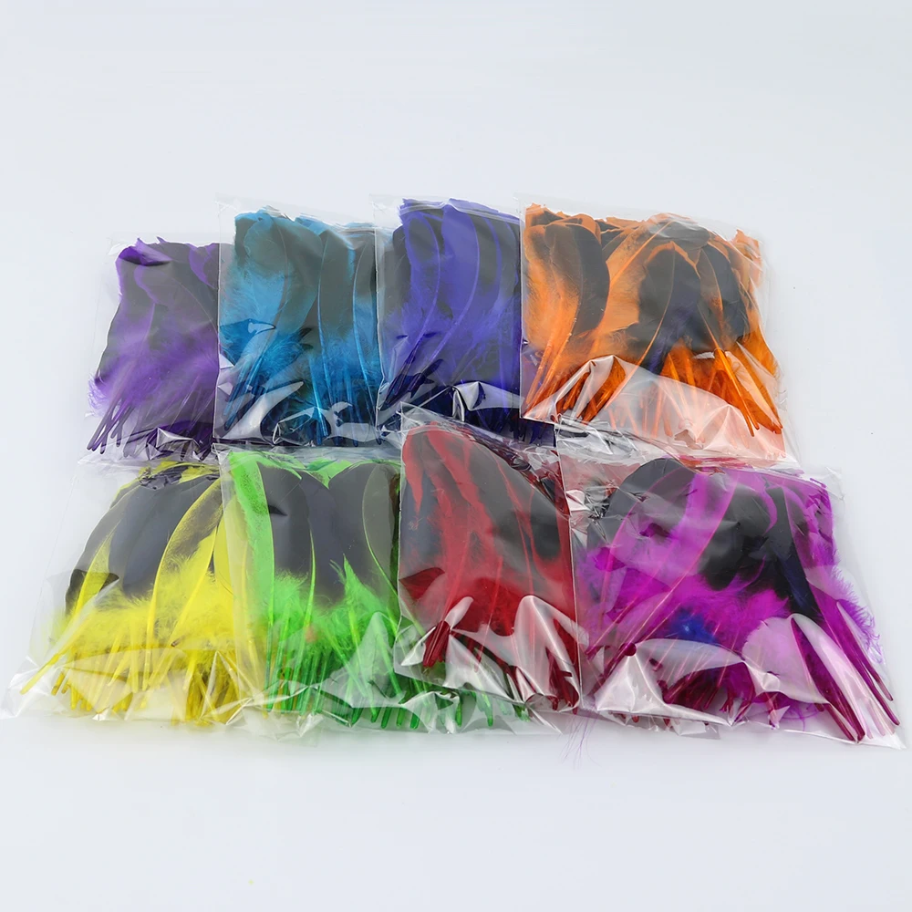 9 8 mixcolors duck feather 5