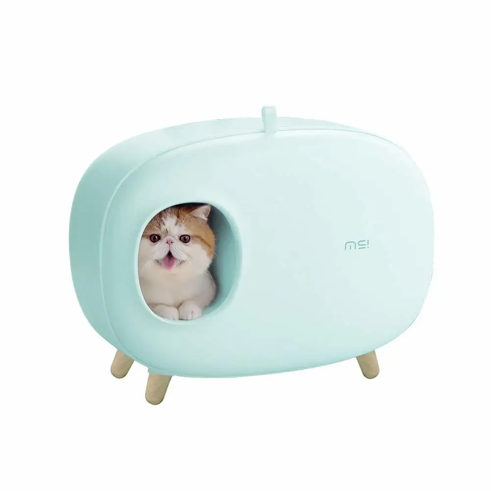 Cat Litter Box Semi-Closed Design Luxury Big Smart Cat Litter Bedpans Sand Toilet Training Kit Splash-Proof Cats Toilet Tray Cat Litter Box Semi-Closed Design Luxury Big Smart Cat Litter Bedpans Sand Toilet Training Kit Splash-Proof Cats Toilet Tray