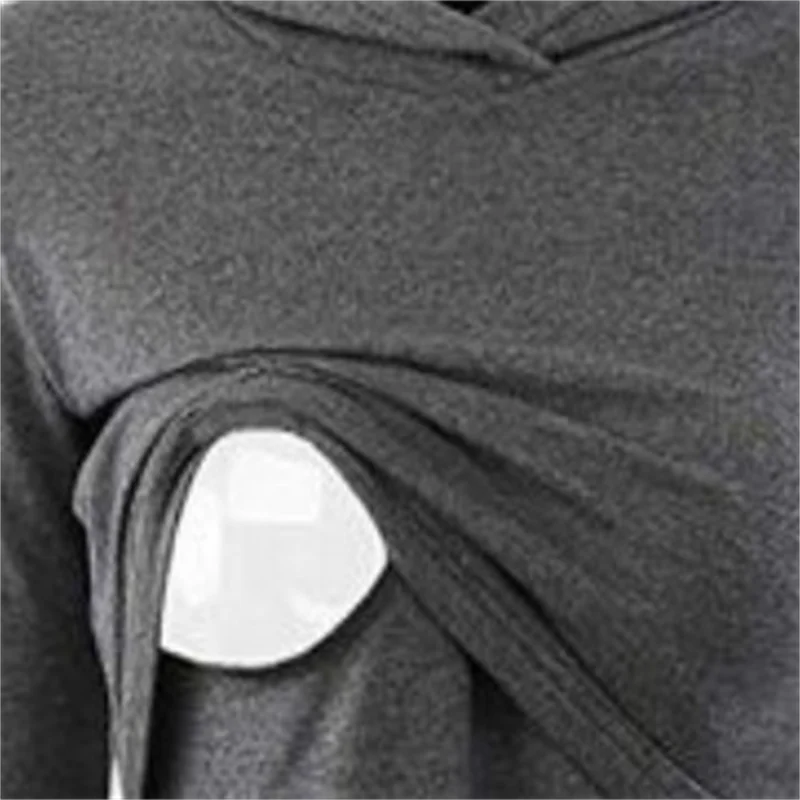 2020 Loose splicing printing with caps can be used for breastfeeding  sweaters and women's clothes.pregnancy clothes for winter