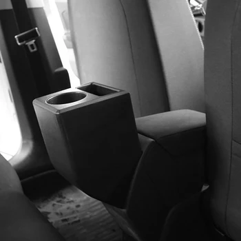 

Car Armrest Box Storage Box Rear Seat Armrest Water Cup Holder for Polo Plus 2018-2020