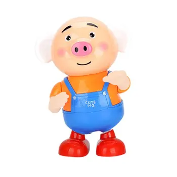 

Rattles Flash Light Seaweed Pig Lovely Dancing Pig Electric Toy Funny Gift For Children Kids Abilities Training