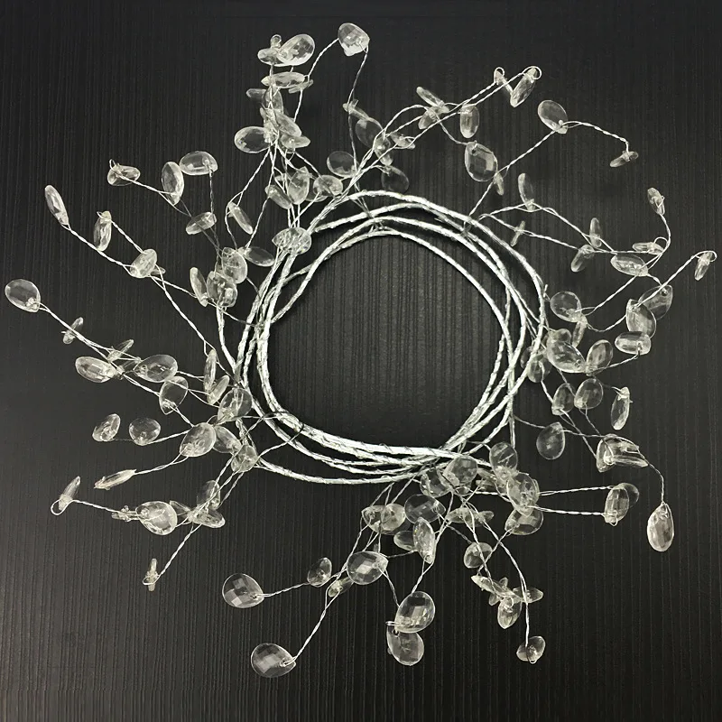 thumbnail image 1 of Cuentas de cristal de 1,2 m/2 m para decoración de bodas, hoteles, diamantes, perlas, ratán, decoración navideña, suministros para fiestas y decoración del hogar, 1 of 5