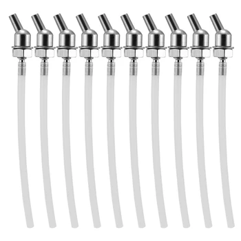 

10Pcs Transparent Airbrush Jar Adapter Print Can Soft Ripe Convenient Easy to Change Washable Reusable Spray Pen