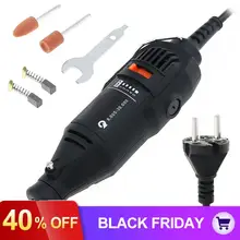 110 В/220 В мини бесступенчатая дрель электрическая шлифовальная машина с запасной угольной щеткой вращающаяся Шлифовальная головка для резки гравировального инструмента