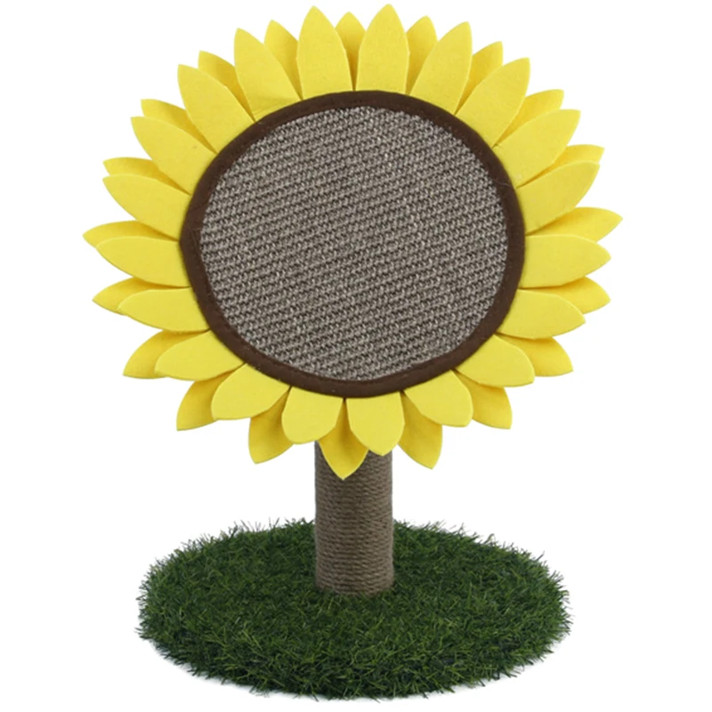 

Pet Cat Scratch Board Sisal Hemp Sunflower Grinder Wear-Resistant Cat Toys Pet Supplies