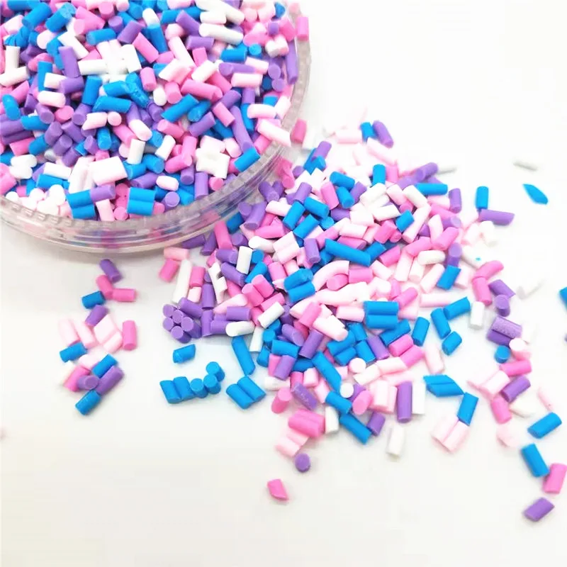 20 г/лот фиолетовая длинная цилиндрическая Полимерная глина сбрызгиваемая