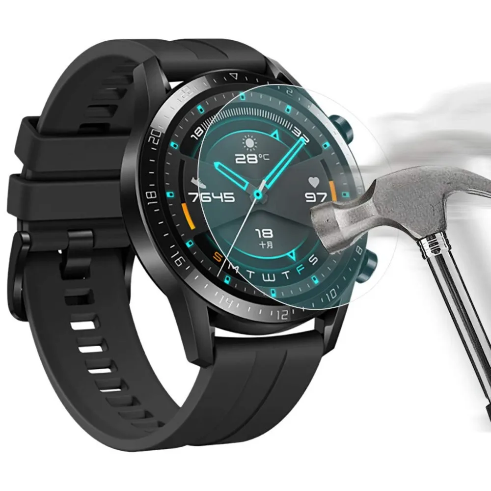 Закаленное стекло для HUAWEI watch GT 2 Защита экрана 42/46 мм полимерные материалы полная