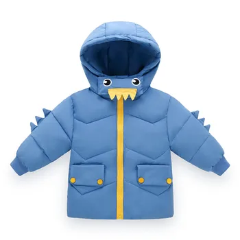 

OLEKID 2020 Autumn Winter Children Boys Jacket Cartoon Dinosaur Baby Girls Parka 1-7 Years Kids Outerwear Toddler Baby Boys Coat