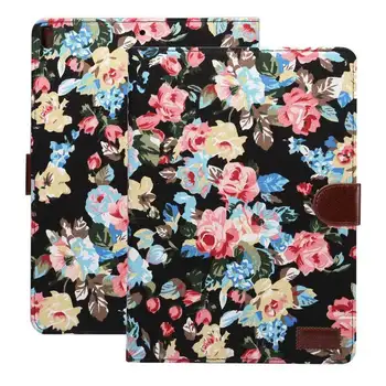 

Floral iPad Pro 10.5 Tablet PC Covers Fashion Colored Cloth Flip Card Instert Holder iPad Air3 Leather Case