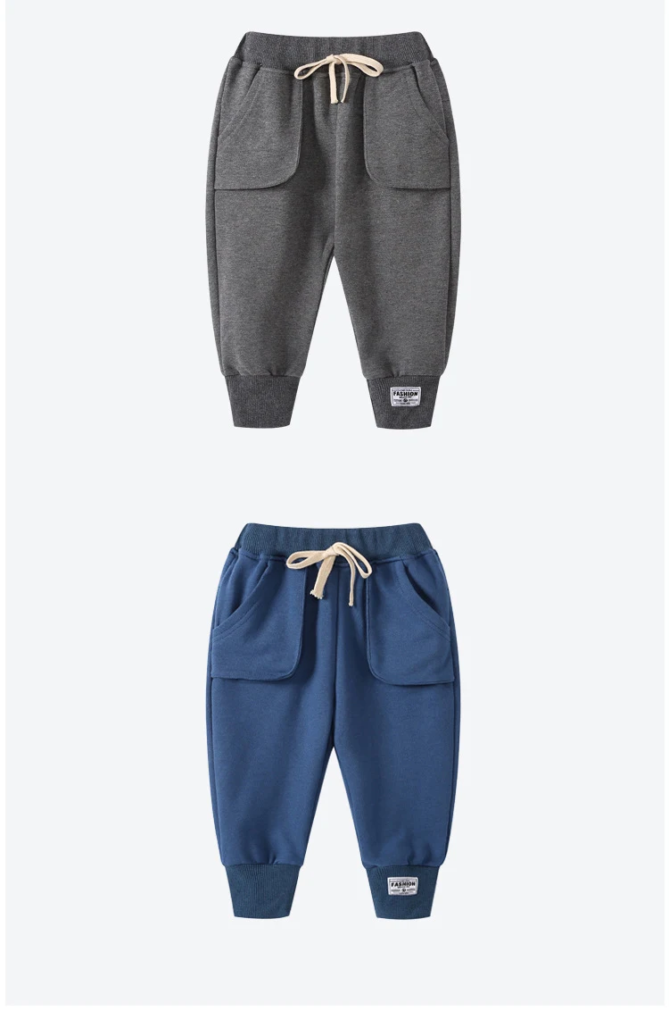 boy cotton sports pants spring autumn children's fashion leisure beam mouth health leisure pants