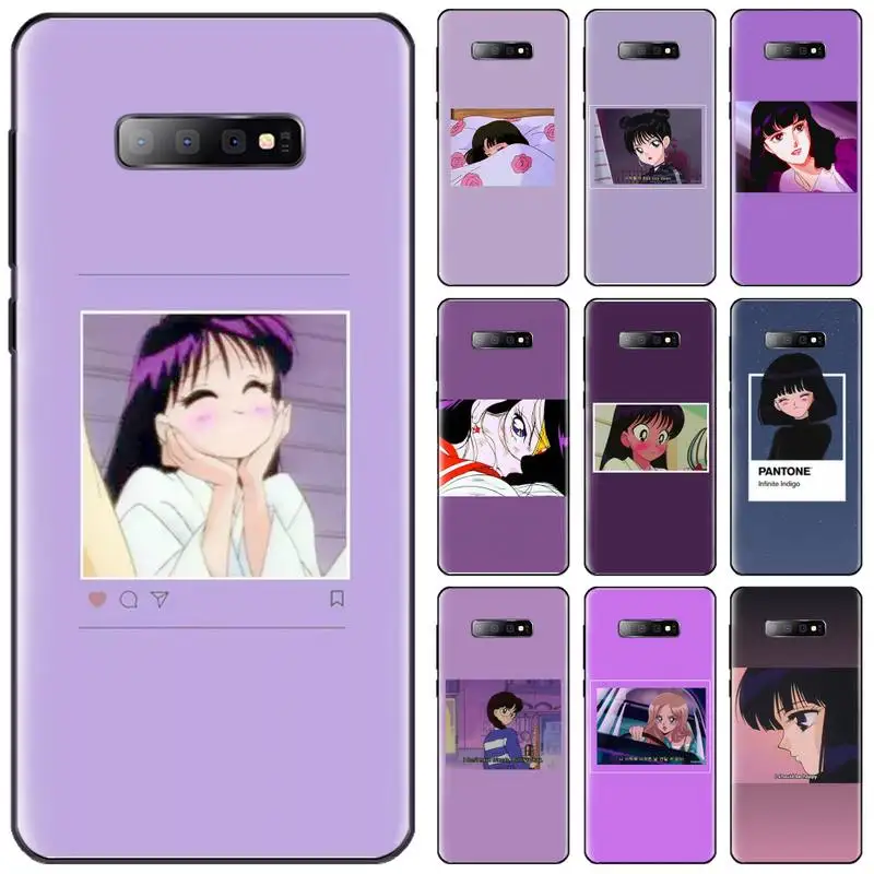 

Purple anime girl inspirational Phone Case For Samsung Galaxy S5 S6 S7 S8 S9 S10 S10e S20 edge plus lite
