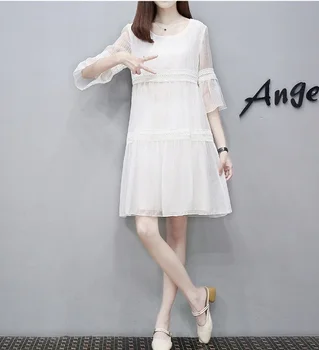 

Pregnancy fashion tide women's dress dress fashion new summer dress pregnant women skirt pregnancy loose chiffon long skirt