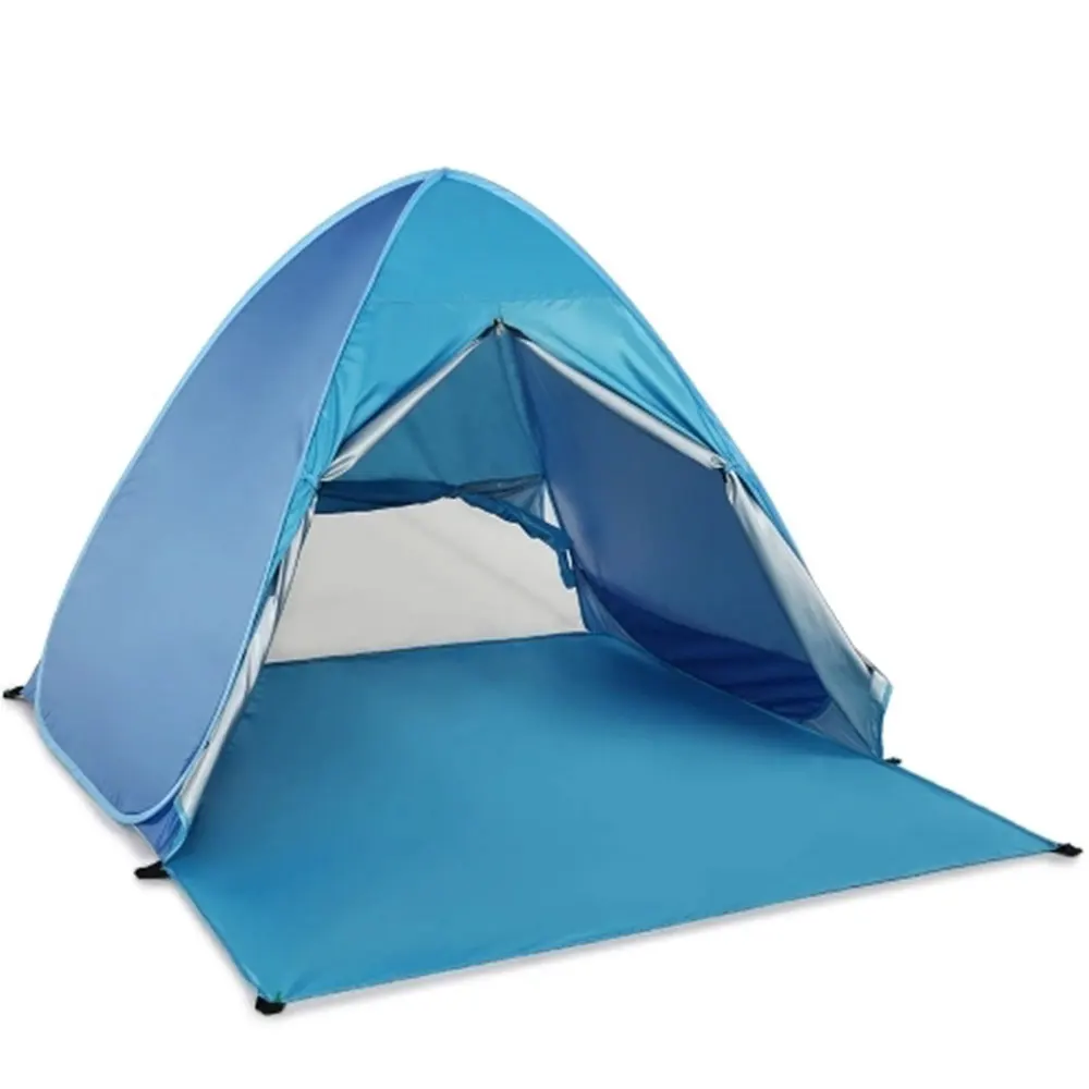 Durable Blue 2 Persons Travel Camping Pyramid Tent Camping Tent Hiking Hunting Folding Tent Outdoors Mosquito Net Hanging Bed