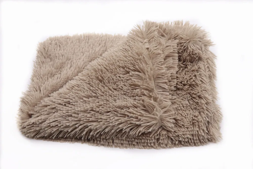 Теплая Флисовая кровать для собак 5 размеров круглая подушка для шезлонга для маленьких средних и больших собак кошка Tyteps зимняя собака Конура для щенка коврик для домашних животных