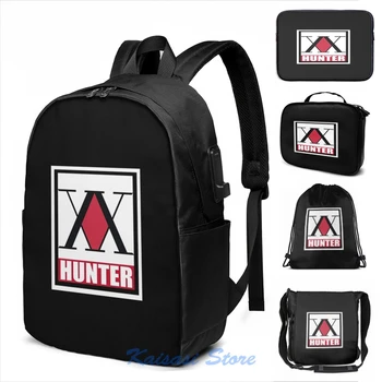 

Funny Graphic print Hunter x Hunter(2) USB Charge Backpack men School bags Women bag Travel laptop bag