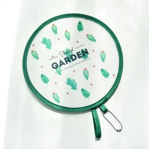 Japanese Foldable Fan Mini Portable Cartoon Pocket Cloth Fan Creative Gift Decorative Fans Large Hand Fan