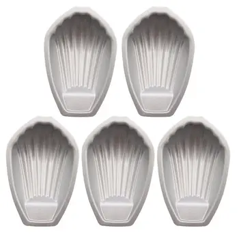 

5Pcs Shell Shaped Cake Pan Heavy Carbon Nonstick DIY Madeleine Baking Pan Moulds