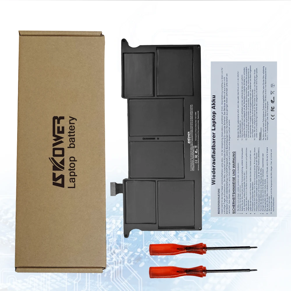 Аккумулятор SKOWER 35WH A1406 для ноутбука Apple MacBook Air 11 дюймов A1370(Mid 2011) A1465(2012-) серии, замена A1495