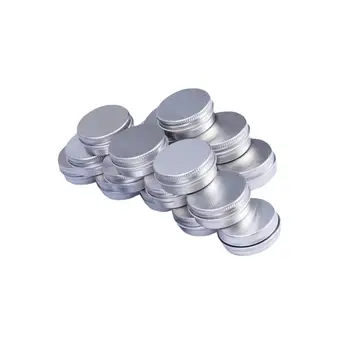 

Refillable Round Aluminium Box,Empty Screw Top Aluminum Bottles,Cream Emulsion Box Cosmetic Jar Subpackage