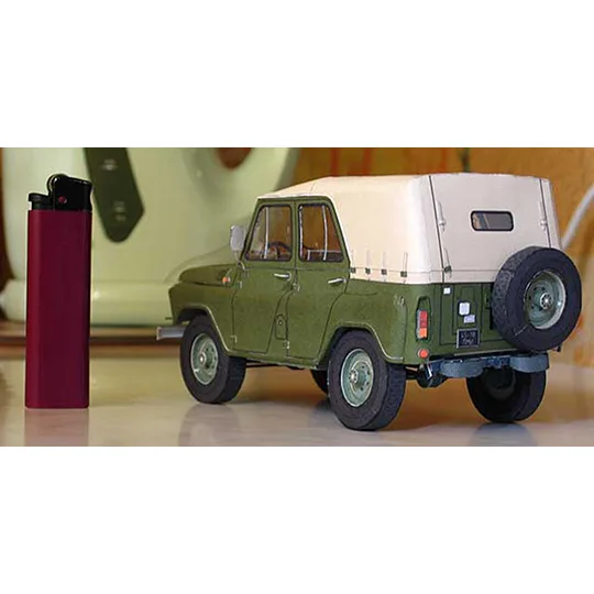 1:25, Советская UAZ-469, внедорожник для джипа, 3D бумажная модель, военная модель, модель автомобиля, руководство, сделай сам, модель автомобиля, игрушка, 16x7x8 см