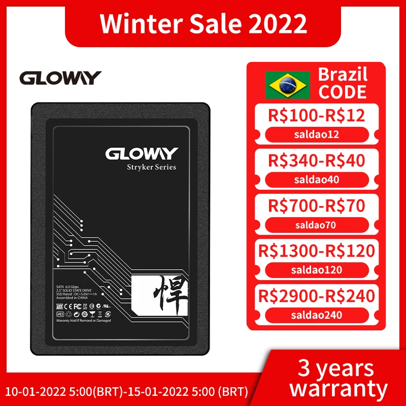 Gloway 2.5 inch SATA3.0 SSD SATAIII 240GB 960GB 480GB Internal HD Disk for laptop desktop | Компьютеры и офис
