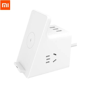 

Xiaomi Vertical Wireless Charging Socket with 3 USB Port Power Strip 18W Max Wireless Charger For IPhone Huawei Samsung Mi 10