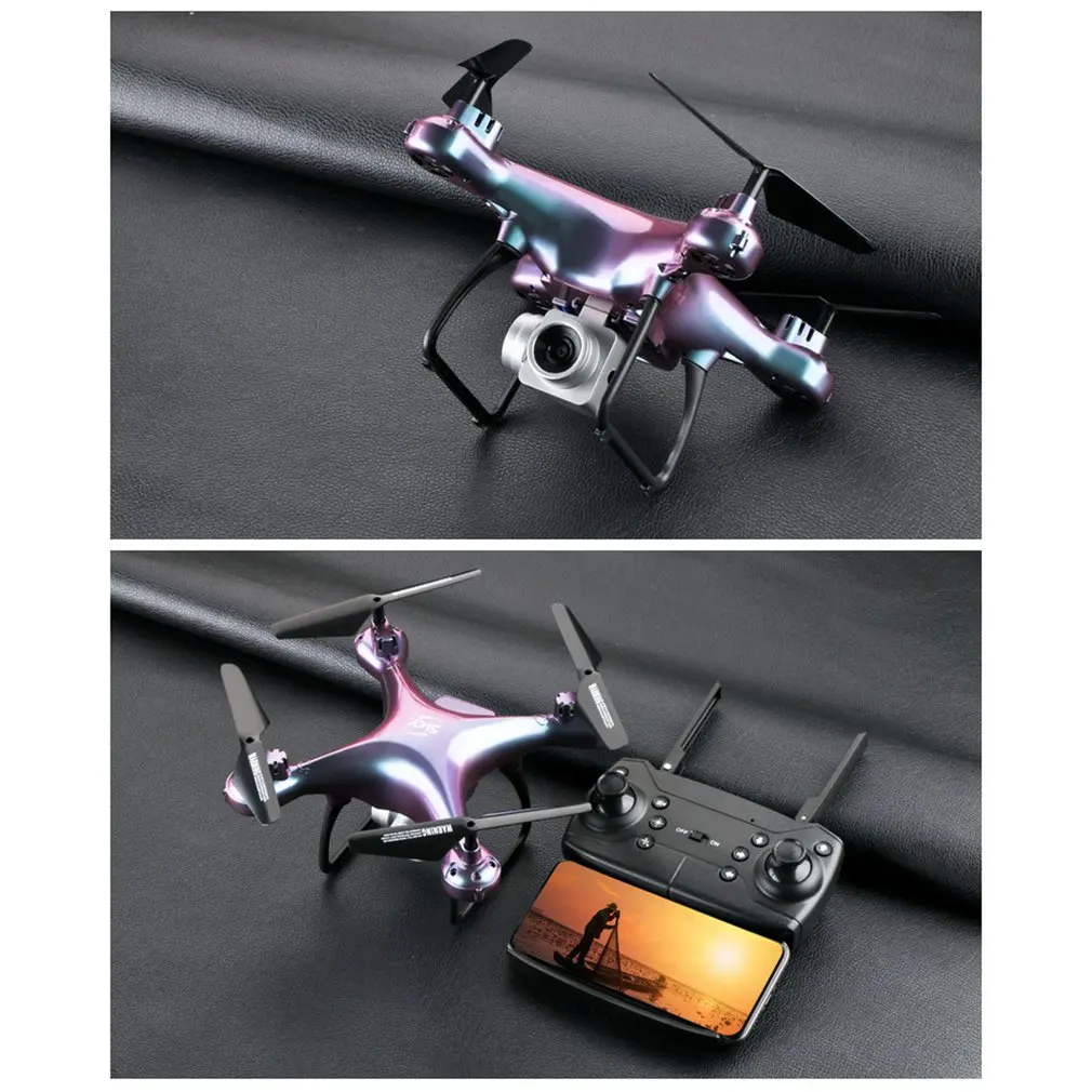 TC-1 Starry Sky Drone HD 720P/1080P/4K WiFi Aerial Photography HD Camera Drone 20 Minutes Flight RC Helicopter w/ VR Glasses
