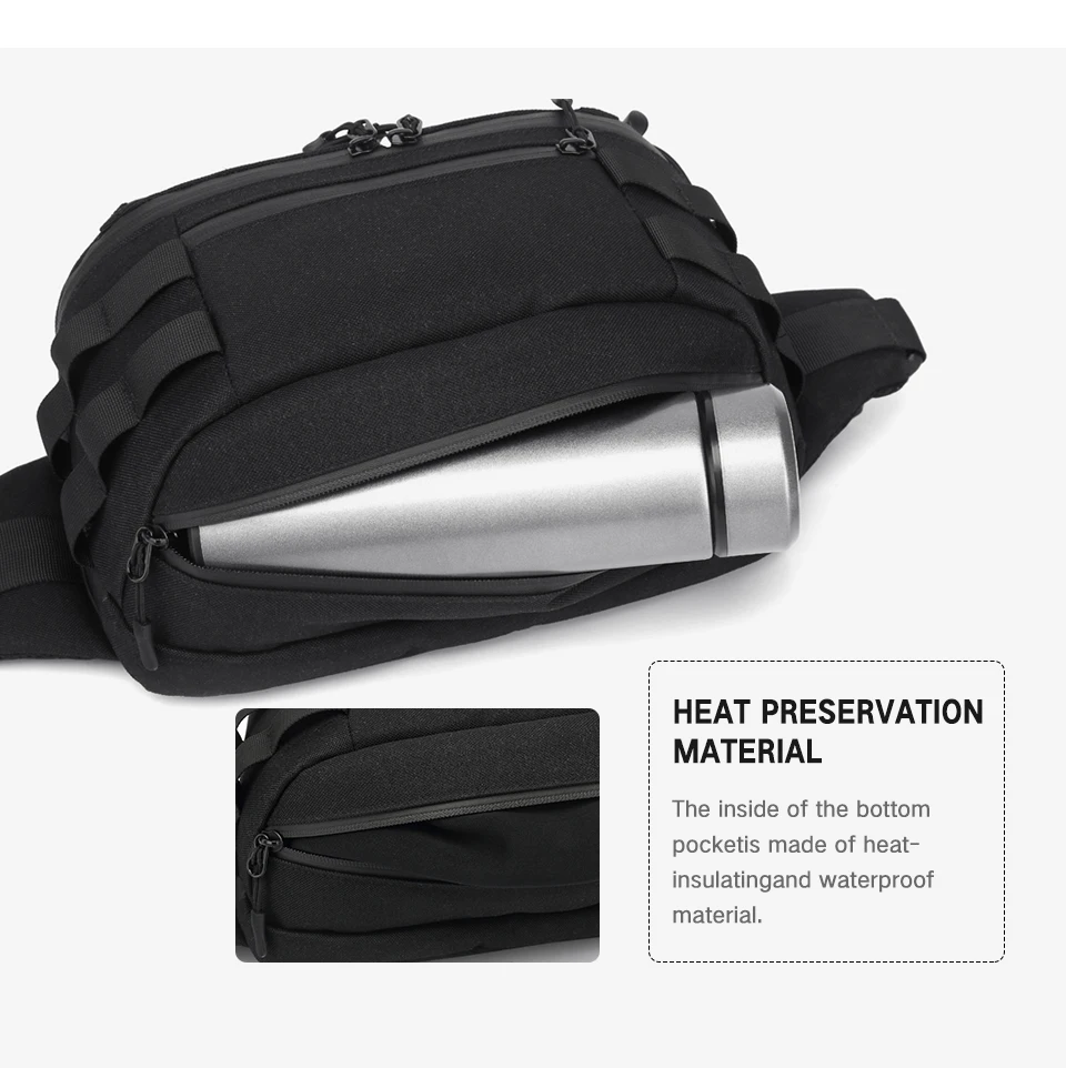 Neouo Elastic Embellished Waterproof Hip Pack to keep the temperature