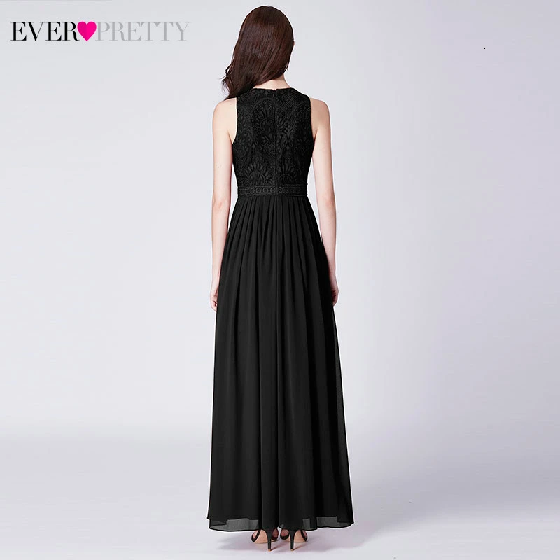 Prom Dresses 2020 Ever Pretty Elegant Beading Lace Long Banquet Party Gown Pleated Chiffon A-Line Robe De Soiree Lady Gala Dress