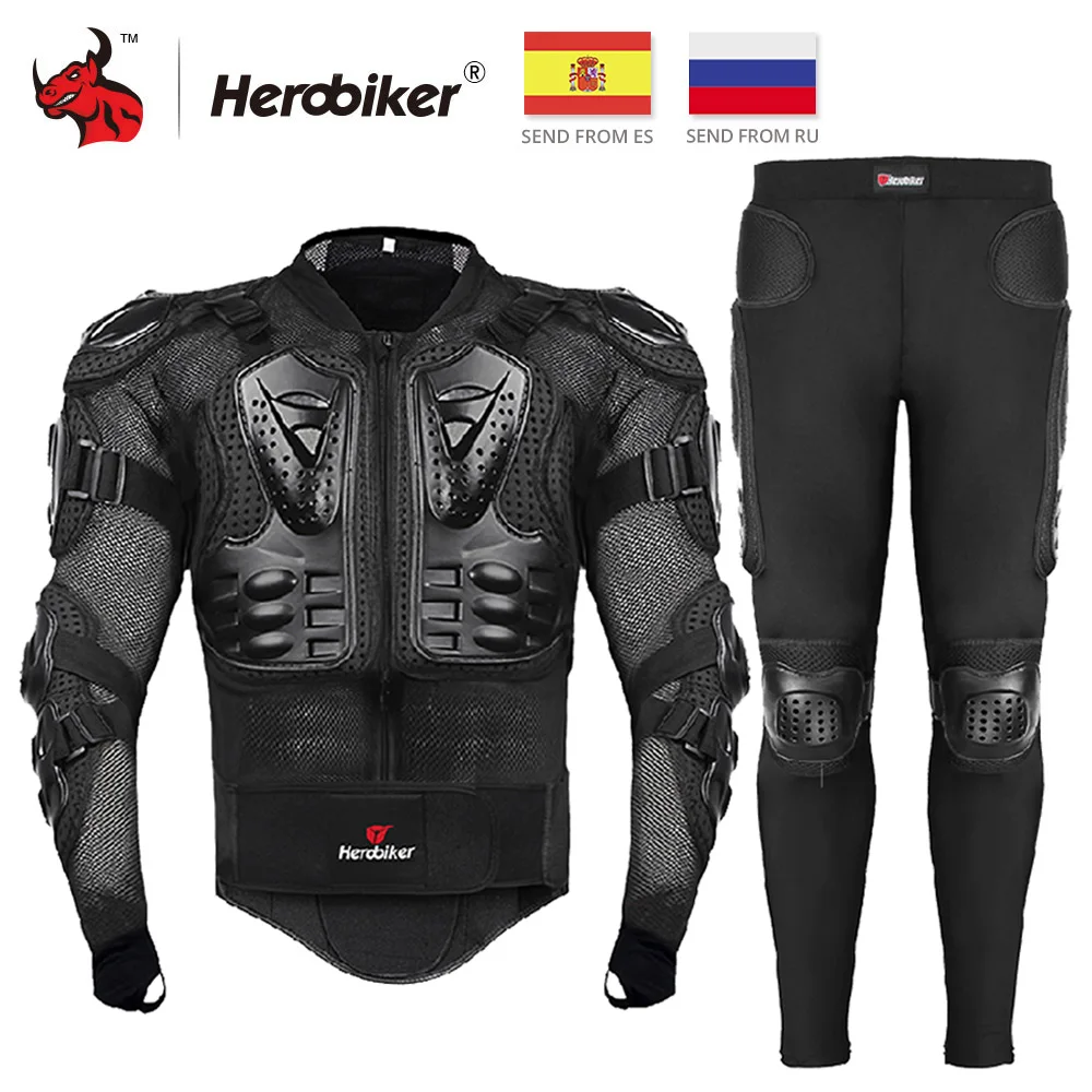 HEROBIKER Motorcycle Amor Body Protection Motocross Protective Gear Racing Full 