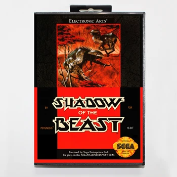 

Shadow of the Beast 16bit MD Game Card For Sega Mega Drive/ Genesis with Retail Box
