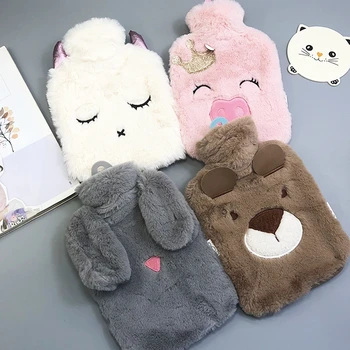 

explosion-proof hot water bottle water injection female student adult size mini portable hand warmer velvet warm palace