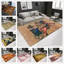 Креативные ковры в египетском стиле для гостиной, спальни, коврики для прихожей, прохода, коврики для кухни, домашний декор, большой ковер