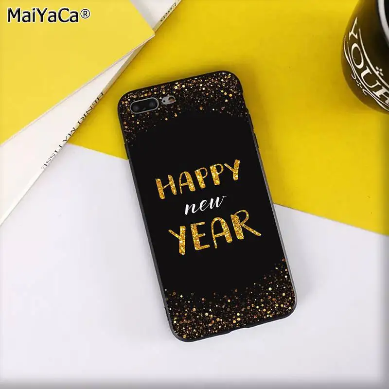 A9 Чехол для телефона MaiYaCa Cheers, золотой, розовый, год, черный, мягкий чехол для iPhone 11 pro XS MAX 8 7 6 6S Plus X 5 5S SE XR - Цвет: A9