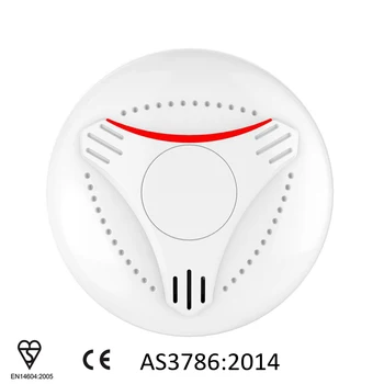 

AJ-761 Interconnected EN14604 Smoke Alarms Lithium Battery Interlinked Smoke Detector Domestic Smoke alarm