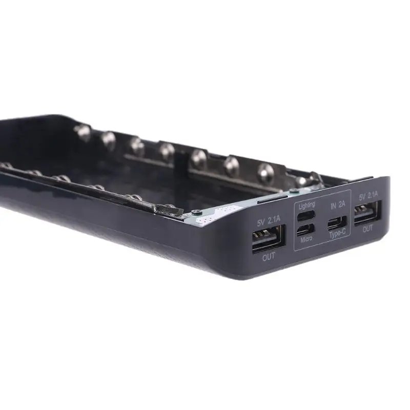 Двойной корпус внешнего аккумулятора USB Type C комплект для самостоятельной сборки