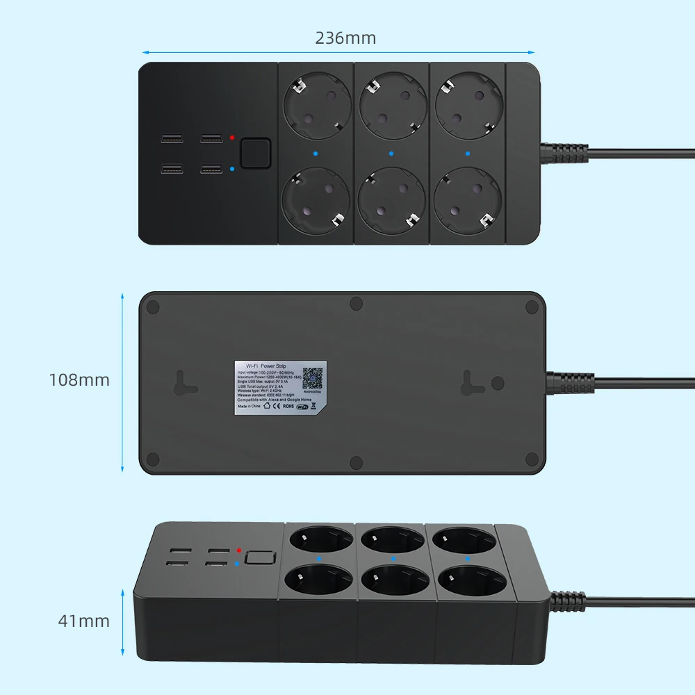 Ʈ  Ƽ 4/6 EU 4USB ܼƮ ÷,  Ʈ Ÿ̹  , ˷ Ȩ ýƮ , 5V3.1A