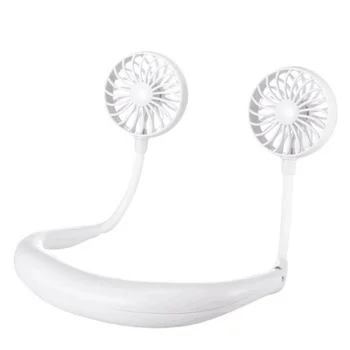 

hot sale 2000 MAre USB Portable Fan Hands-Free Neck Fan Hanging Rechargeable Mini Sports Fans 3 Gears Air Conditioner Adjustable