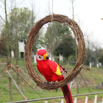 

Natural Woven Rattan Hoop Garland Christmas Wreath Wall Xmas Tree Hanging Decor